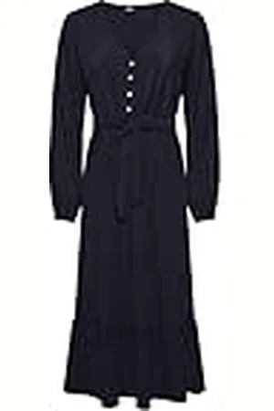 ONLY Dames Onlnova Life Vis Amy lange jurk, effen jurk, , M