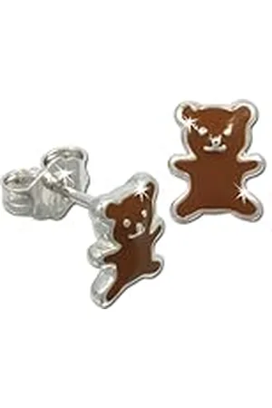 Teenie-Weenie Teenie Weenie Oorstekers voor kinderen en jongeren, 925 sterling zilver, email, VSDO610N
