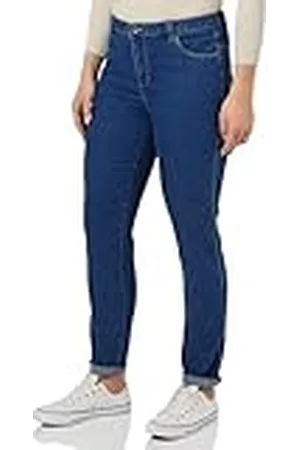 Kaffe Damesjeans, slim fit, hoge taille, regular tailleband, denim, volledige lengte, dames, , 42