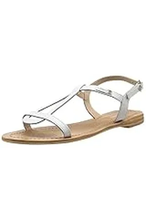 Les Tropéziennes par M Belarbi Hamess Slingback sandalen voor dames, blanc, 36 EU