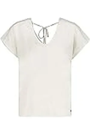 Garcia Dames T-shirt met korte mouwen, gebroken wit, XS, , XS