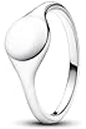 PANDORA Gravierbarer Siegelring aus Sterling Silber, Moments Kollektion, Größe 54, 193093C00-54