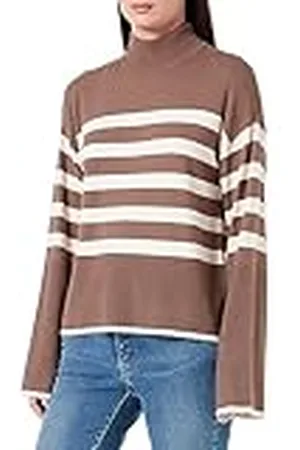 VERO MODA VMHAPPINESS LS HIGHNK Pullove GA Boo REP Vrouwelijke gebreide trui, , S