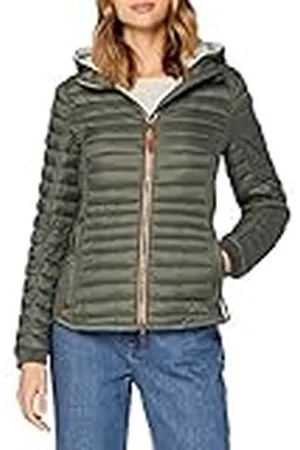Camel Active Dames Lichte gewatteerde jas jas, groen, 34