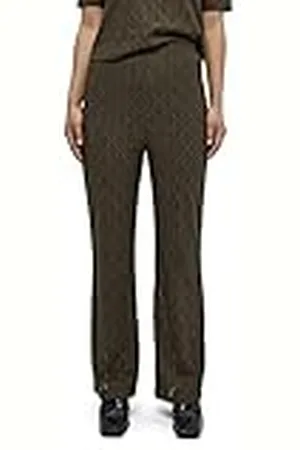DESIRES Amuse hoge taille enkel uitlopende broek | groene broek dames | lente broek voor dames UK | maat XL