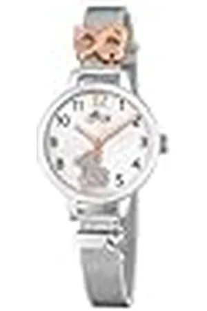 Lotus Kinderhorloge 18659/4 Junior Collection 316L roestvrij stalen behuizing zilver 316L roestvrij stalen armband zilver, , Armband