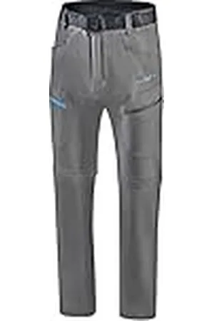 Black Crevice Afritsbare trekkingbroek voor heren, met afneembare pijpen, waterafstotende outdoorbroek voor heren, duurzame en ademende outdoorbroek met zakken, , S
