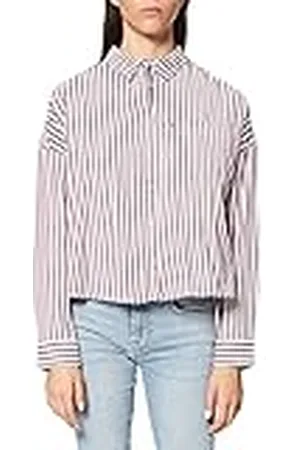 Tommy Hilfiger Dames Tjw Boxy Stripe Shirt, Wit/Multi, L