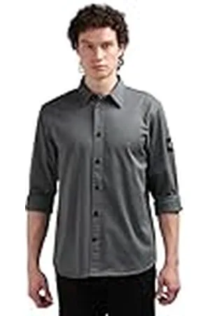Calvin Klein Jeans Heren Monologo Badge Relaxed Shirt Casual, , XS
