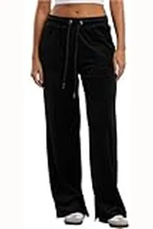 Urban classics Joggingbroek voor dames van fluweel, regular fit, maten XS-5XL, , 4XL