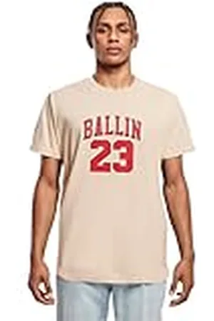 Mister Tee Heren T-shirt Ballin 23 Tee T-shirt met fotoprint voor mannen, grafisch T-shirt, streetwear, , L