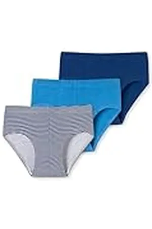 Schiesser Jongens 3 Pack Slips 95/5 Organic Bio Katoen Maat 92 tot 140 Ondergoed, , 104, , 104 cm
