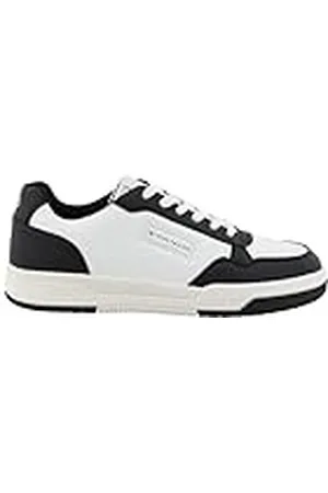TOM TAILOR Heren 9580120001 Sneakers, zwart-wit, 45 EU, , 45 EU
