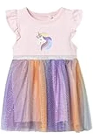 NAME IT Nbfhappi Ss Dress Box tule jurk voor babymeisjes, , 80 cm