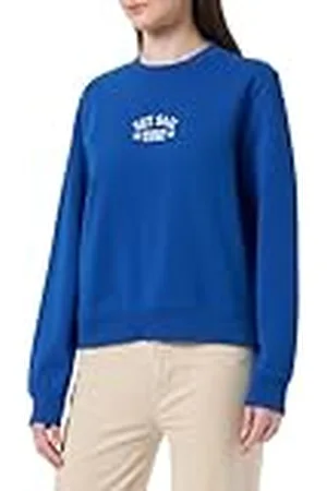 Scotch&Soda Dames Cotton Conversie Regular Fit Artwork Sweatshirt, , XS