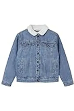 NAME IT NKMJACK Teddy DNM Jacket 1101-OV N Jeansjack, Medium Blue Denim, 122 voor kinderen, , 122