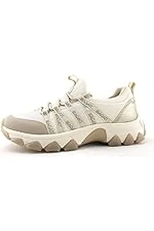 Bagatt Casual Yuki Veterschoenen voor dames, beige/goud, 41 EU, , 41 EU