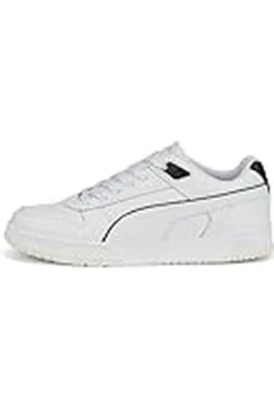 PUMA Rbd Game Laag uniseks-volwassene Sneaker Laag-Top, WHITE- BLACK- TEAM GOLD, 39 EU