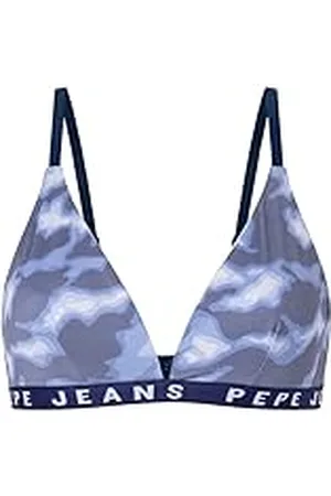 Pepe Jeans Camo BH voor dames, Navy, M, marineblauw, M