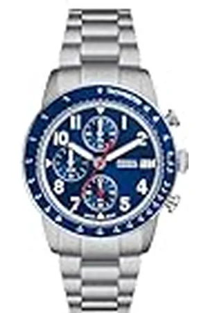 Fossil Sport Tourer Watch for Men, Chronograph movement with Stainless steel or Leather strap