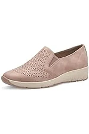 Jana Dames slippers met sleehak Vegan, roze, 38 EU