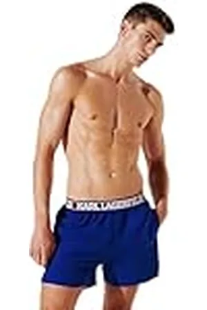 Karl Lagerfeld Elongated Logo Shorts, , L, , L