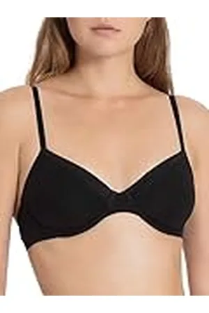 Calida Dames Cate Triangel-BH zonder beugel BH met satijnen blenden en individueel instelbare bandjes, , 75A