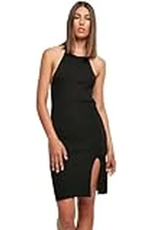 Urban classics Rib Knit halterjurk voor dames, , S