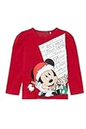 NAME IT Meisjes Nmfsille Minnie Ls Top Box Wdi shirt met lange mouwen, , 92