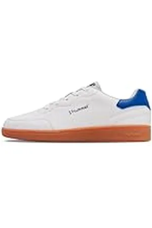 Hummel Unisex Match Point MP sneakers, wit/blauw, 42 EU, , 42 EU