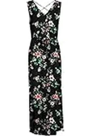 VERO MODA Dames VMEASY SL Tank Maxi Dress R1 WVN GA jurk, Black/AOP: Tika, S, , S