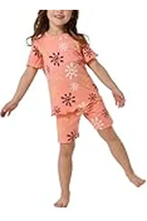 Schiesser Meisjespyjama kort-Natural Love Pyjamaset, abrikoos_182560, 128, , 128 cm