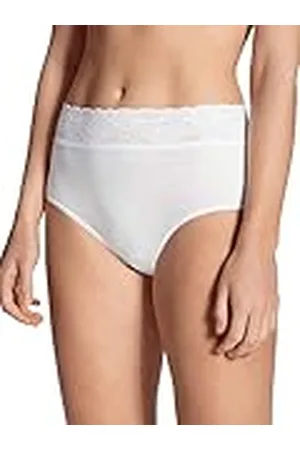 Calida Iconics Midi Slip voor dames, van 100% katoen, met kant, , 44-46