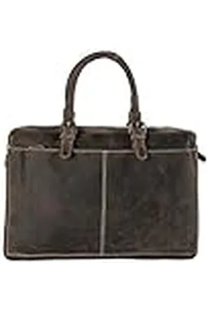 ARRIGO BELLO Lederen laptoptas 15,6 inch • aktetas schoudertas notebooktas • dames en heren • buffelleer in vintage look • 39 x 11 x 27 cm, , 38x29x11.5 cm (B x H x T)