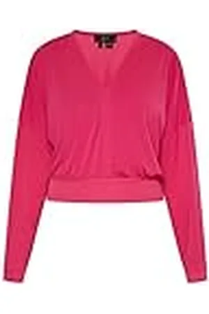 Faina Dames cropped shirt met lange mouwen 19526756, , S, , S
