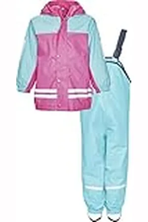 Playshoes Regenpak set met fleece gevoerd, meisjes modderpak 2-delig, , 86