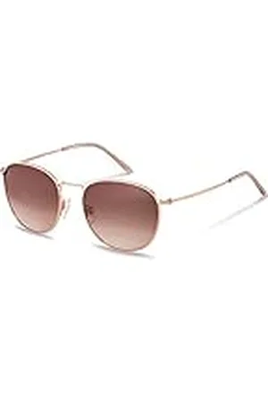 Rodenstock Zonnebril Retro Classic Sun R1426 (unisex), lichtgewicht zonnebril in retro stijl, ronde zonnebril met roestvrij stalen montuur