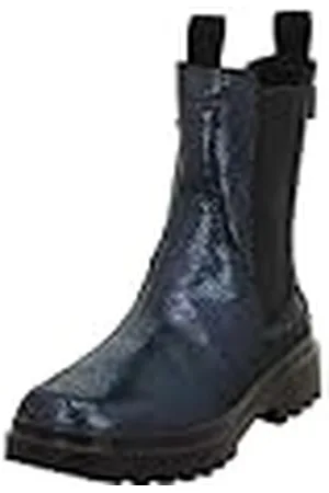 Superfit Mädchen ABBY leicht gefütterte Gore-Tex Stiefel, SCHWARZ/BLAU 0030