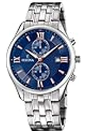 Festina Heren chronograaf kwarts horloge met roestvrij stalen armband F6854/6