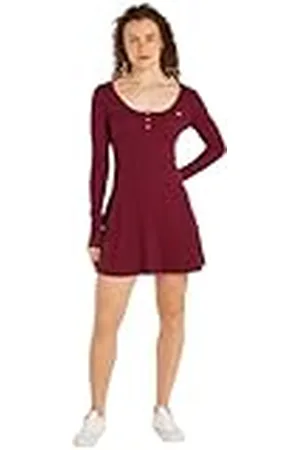 Tommy Hilfiger Flare-jurk met lange mouwen voor dames, , XL