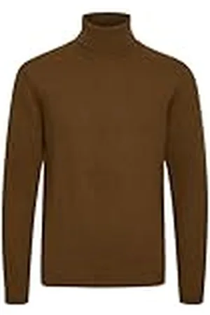 Casual Friday Heren Karl roll Neck Bounty Knit Pullover 1809301 / Coffee Lique£r Melange, XXL