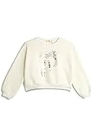Koton Oversized sweatshirt met lange mouwen voor meisjes, ronde hals, helder bedrukt met geborstelde binnenkant, , 9-10 Jahre
