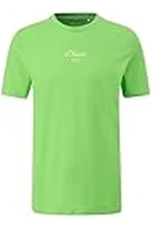 QS by s.Oliver Heren T-shirt met logoprint, , M