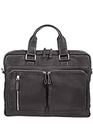 Alassio 47032 - aktetas Campo, laptoptas voor 15 inch notebooks, schoudertas van echt leer, tas met gevoerd laptopvak en 2 ritssluiting hoofdvakken in , ca. 31 x 42 x 15 cm, , ca. 31 x 42 x