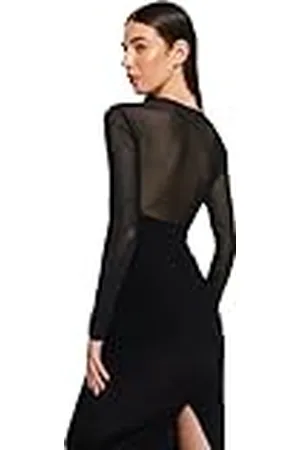 Trendyol Rechte midi-jurk met lange mouwen voor de dag en nacht slanke jurk, , XL