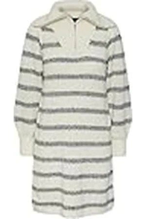 Pieces® Bestseller A/S Pcjadine Ls Half Zip Knit Dress Bc Jurk, , XL