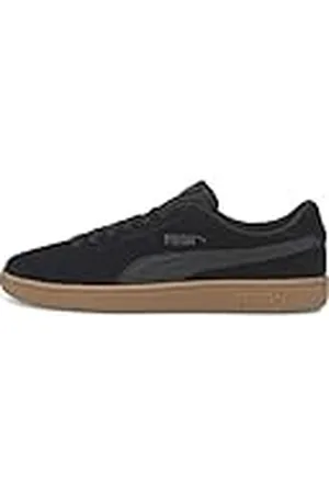 PUMA Unisex Smash v2 Sneakers, Black- Black, 42 EU