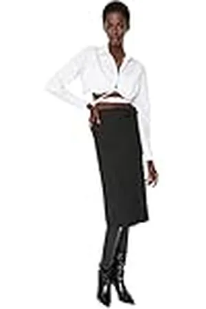 Trendyol Dames Midi kokerrok geweven rok rok rok, , 34