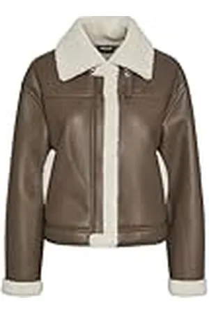 Pieces® Dames Pcjanelle Short Jacket W. Fur Korte jas, , M