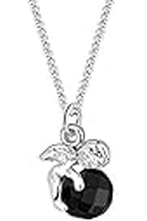 Elli Halsketting Dames Angel Pendant Gewoon met Kristallen in 925 Sterling Zilver